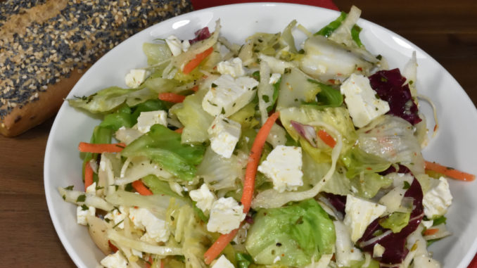 Als Belohnung nach einem anstrengenden Tag: Eine Portion Feierabendsalat !