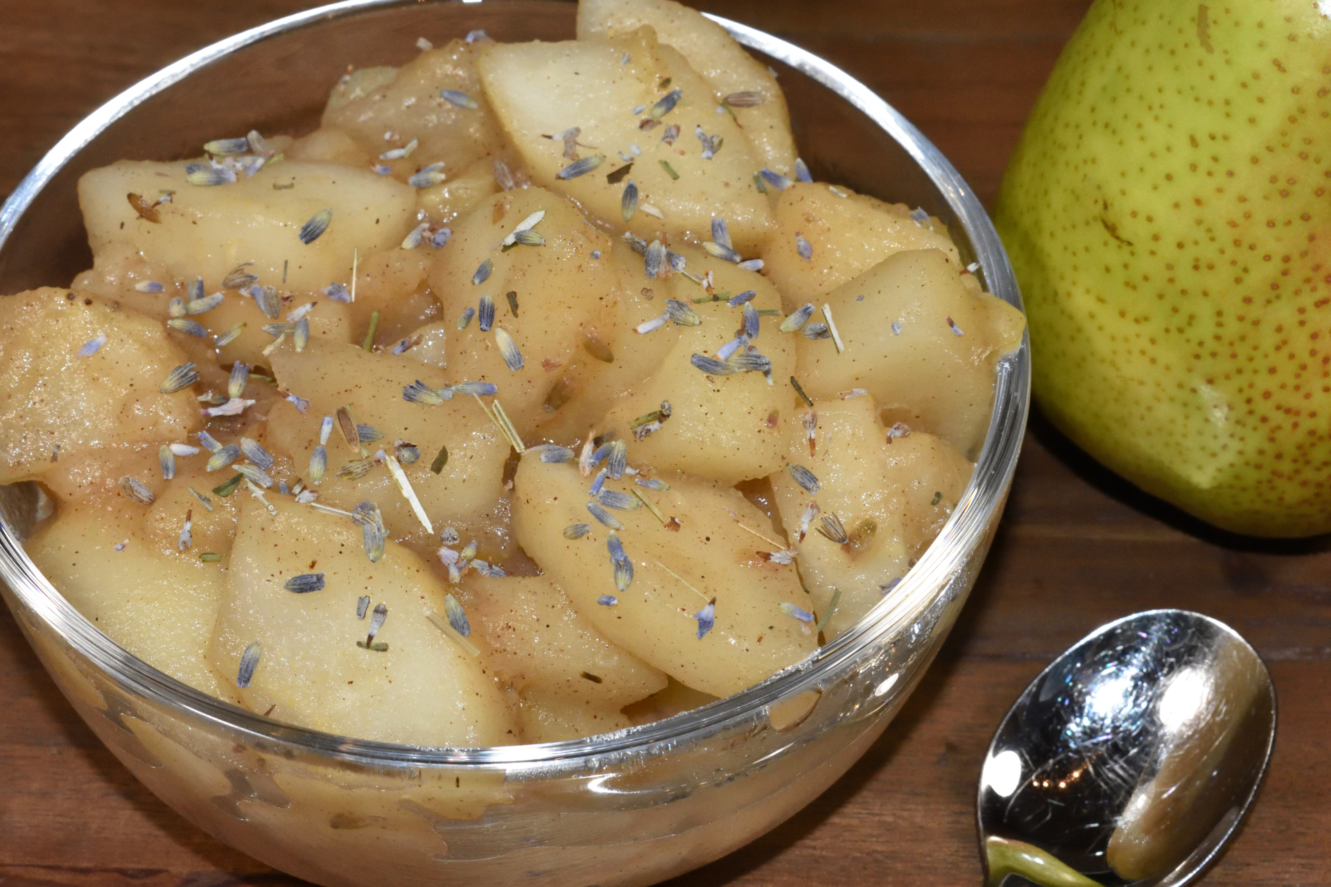 Birnenkompott mit Lavendel | Veggie Tobi