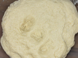 So sieht ein perfekt gekneteter Hefeteig aus! Daraus kriegst Du jetzt einiges gebacken... ob kerniges Brot, zarte Brötchen oder süßes Gebäck, allein Deine Phantasie entscheidet.