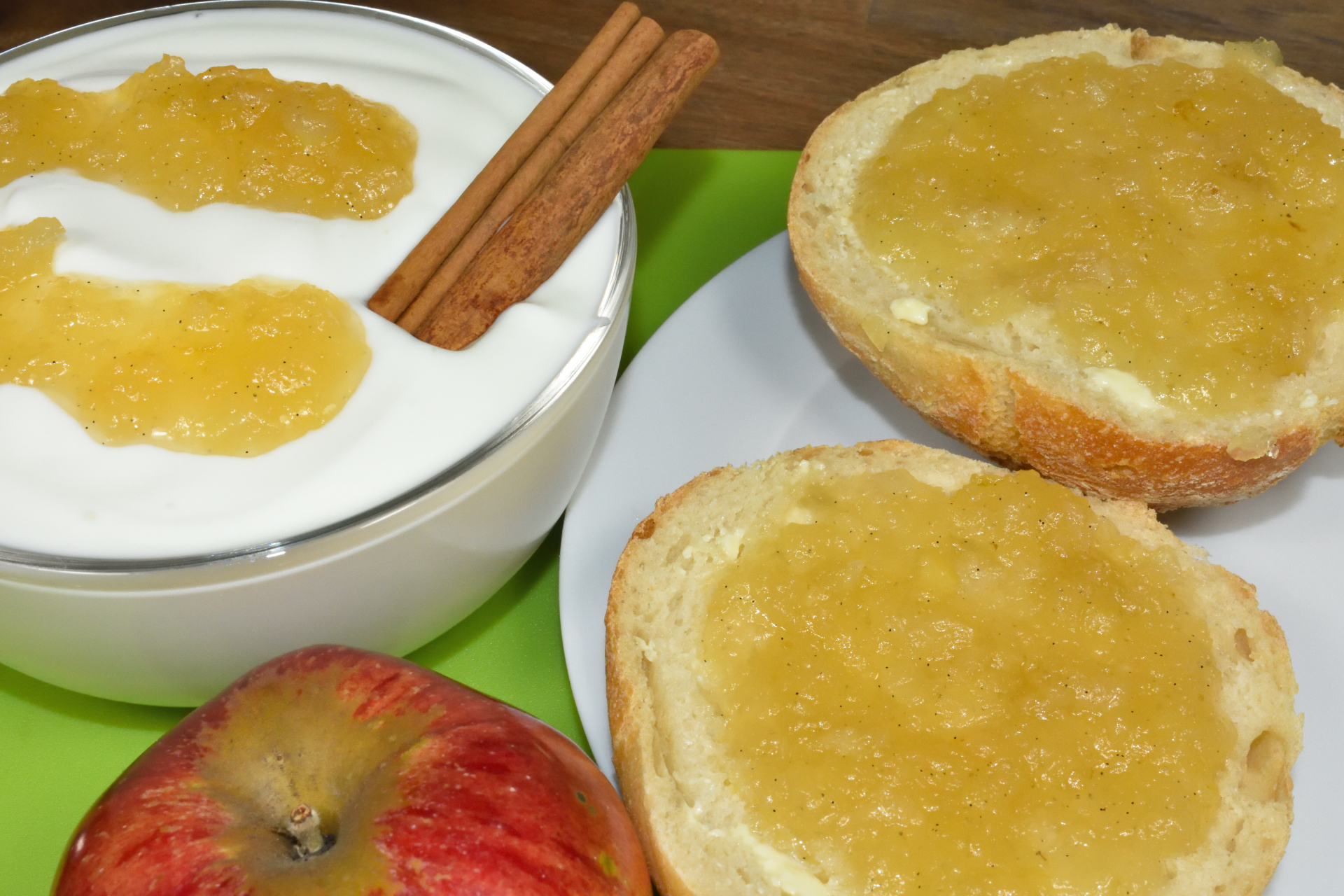 Apfel-Marmelade mit Vanillemark | Veggie Tobi